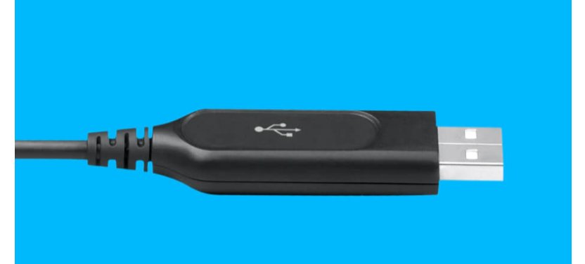  Headset Logitech H390 USB Stereo Preto 